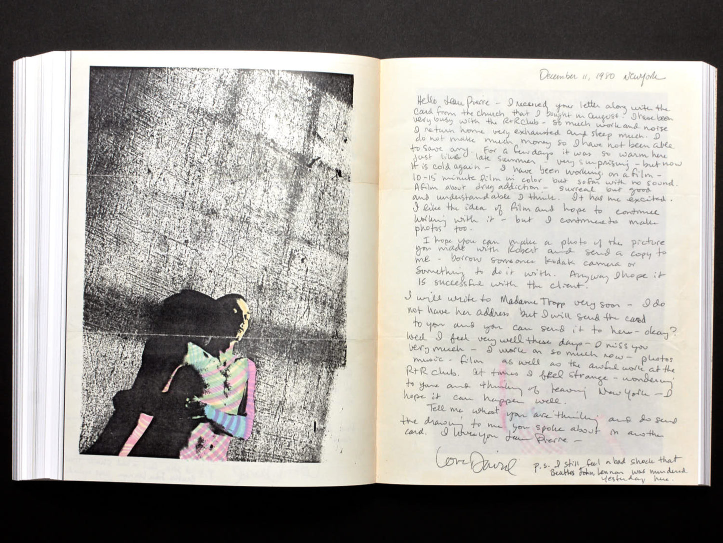 David Wojnarowicz, Dear Jean Pierre
