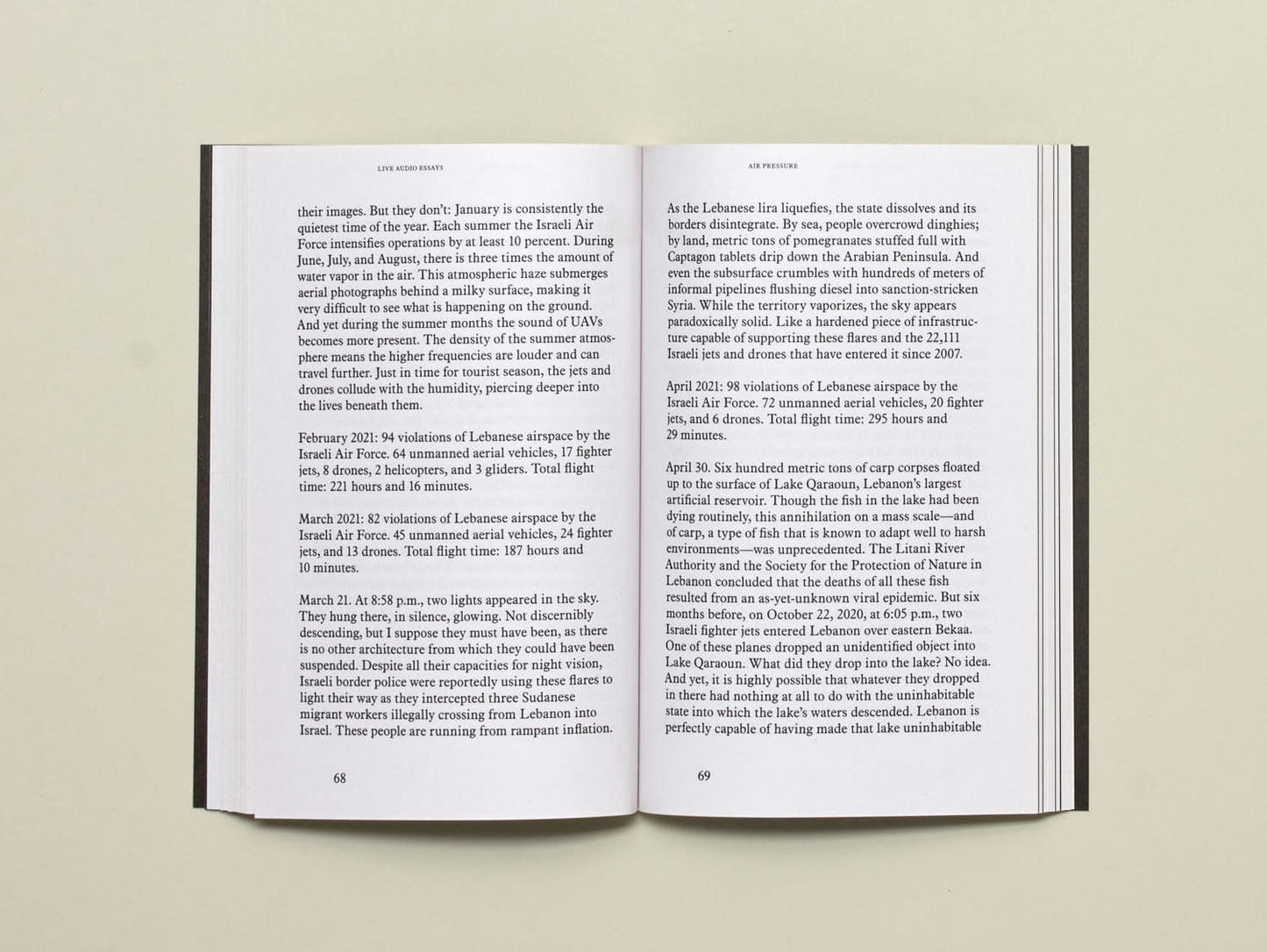 Lawrence Abu Hamdan, Live Audio Essays