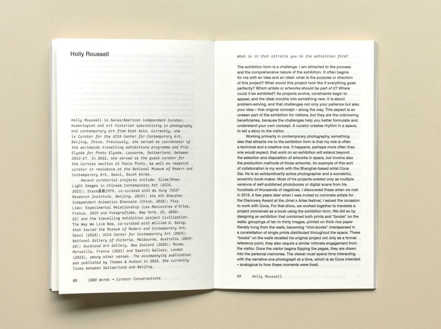 1000 Words, Curator Conversations