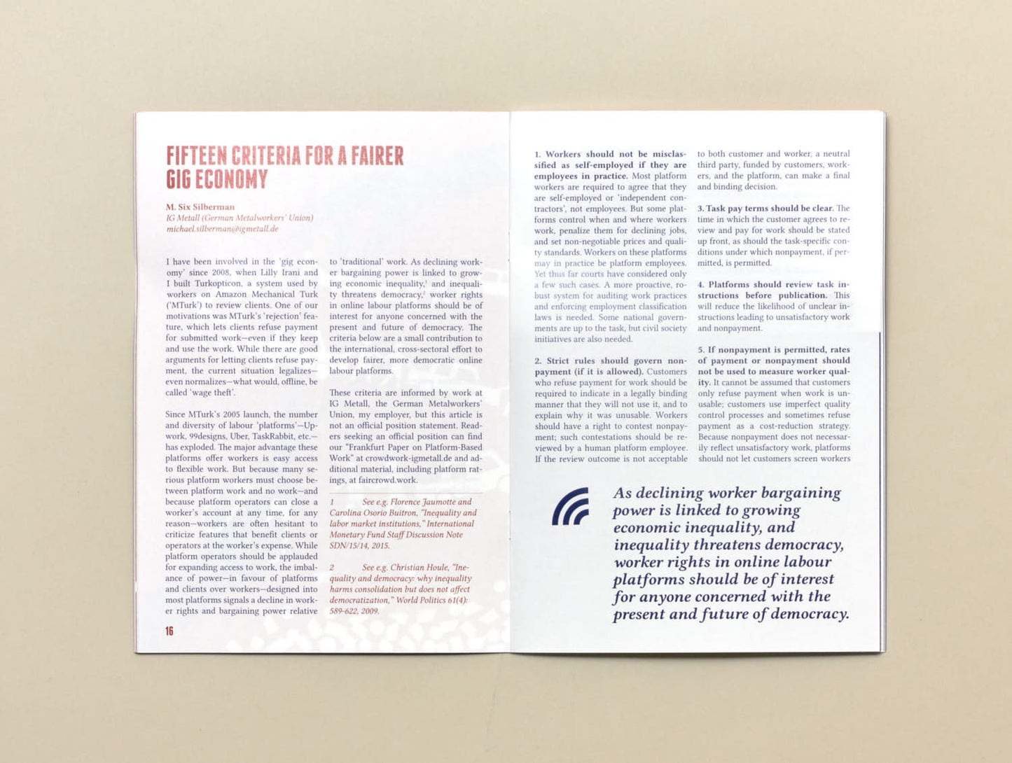 Joe Shaw, Mark Graham, (Eds.), Towards a Fairer Gig Economy