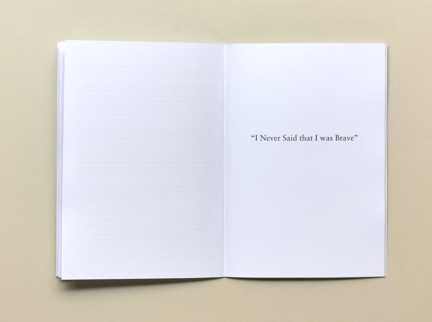 Verity Spott, Prayers Manifestos Bravery