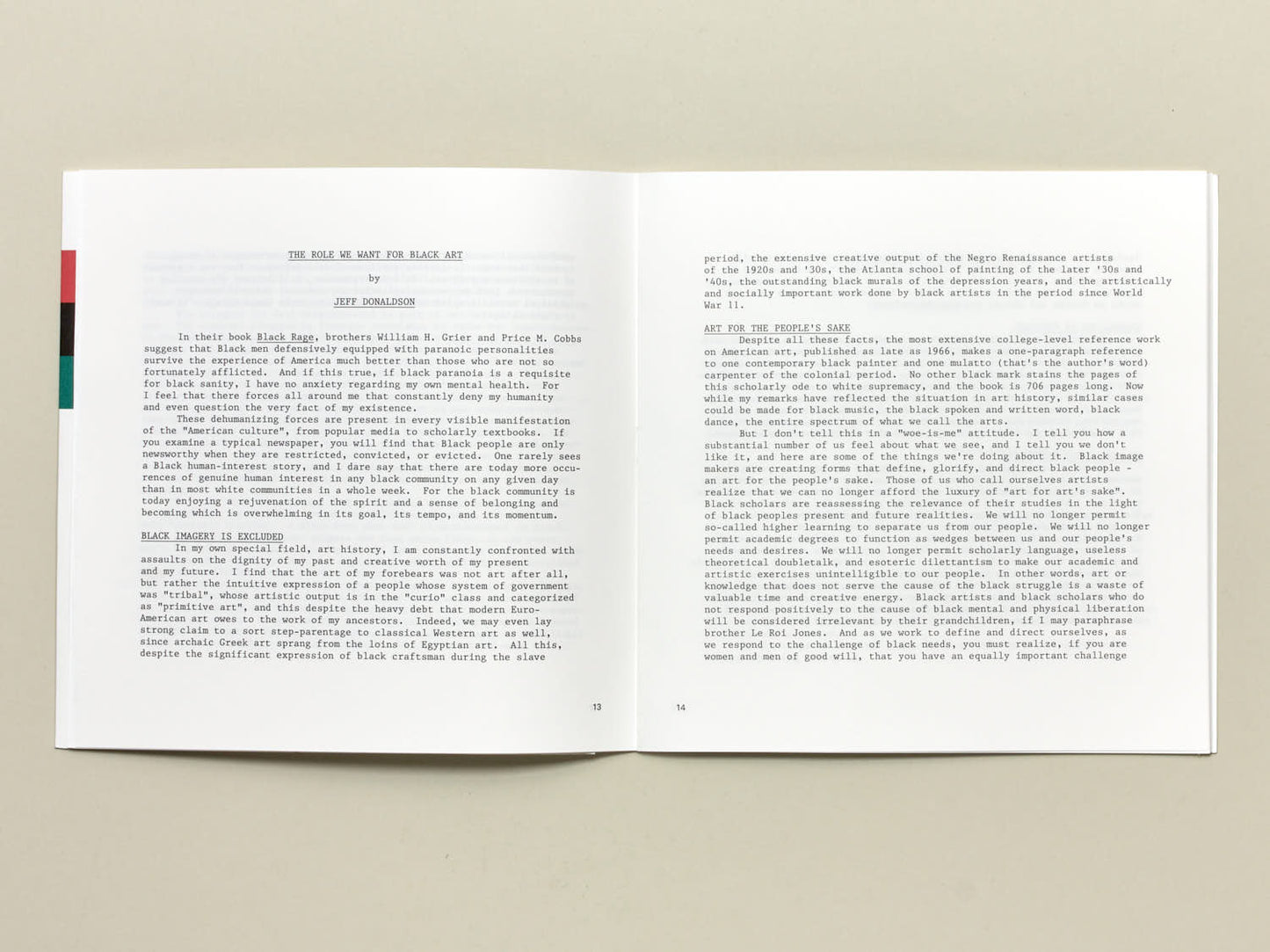 Tom Lloyd, (Ed.), Black Art Notes