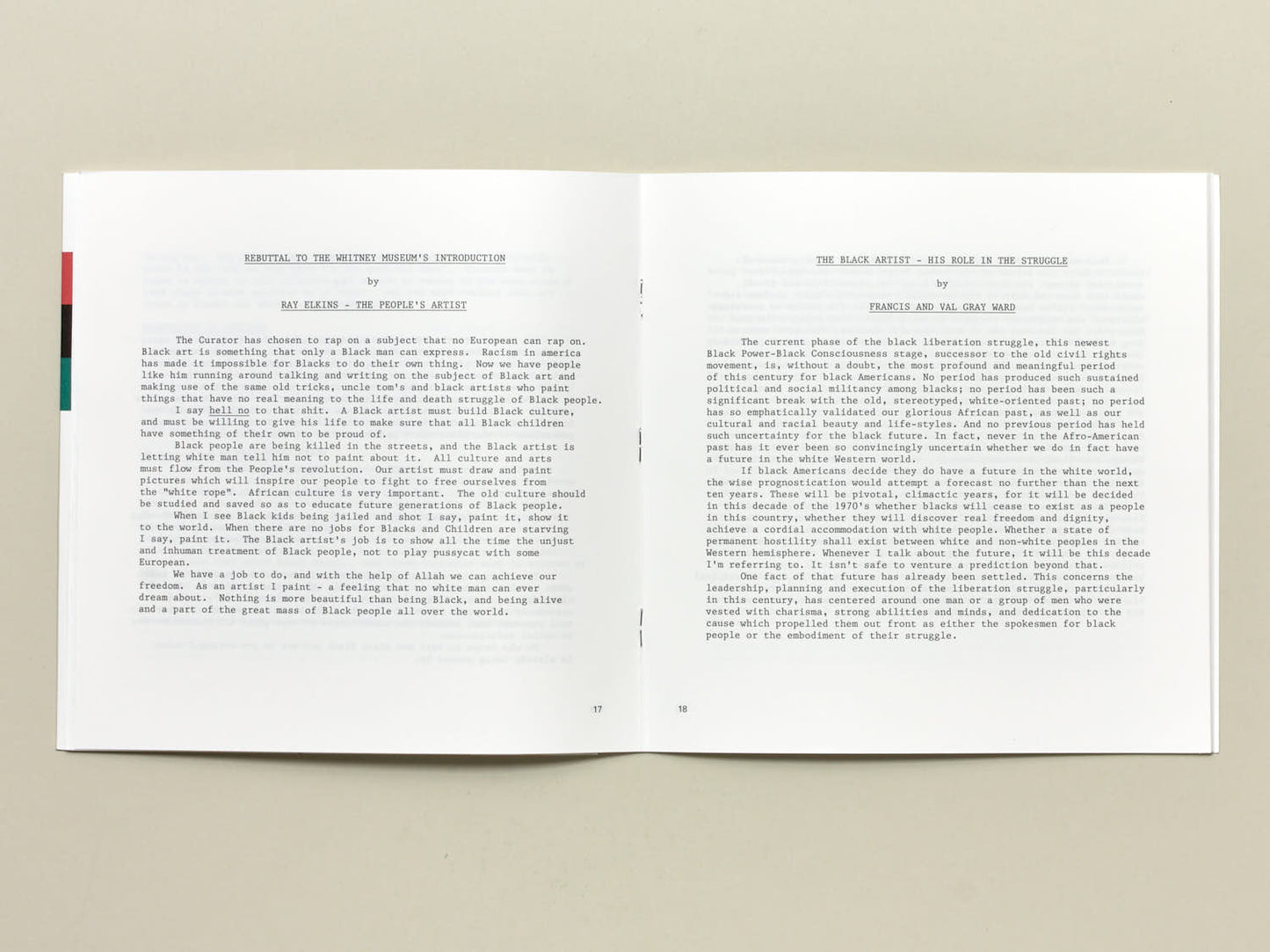 Tom Lloyd, (Ed.), Black Art Notes