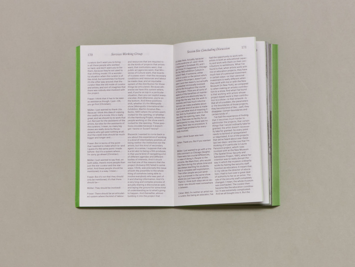 Eric Golo Stone Ed., Folio F: Services Working Group