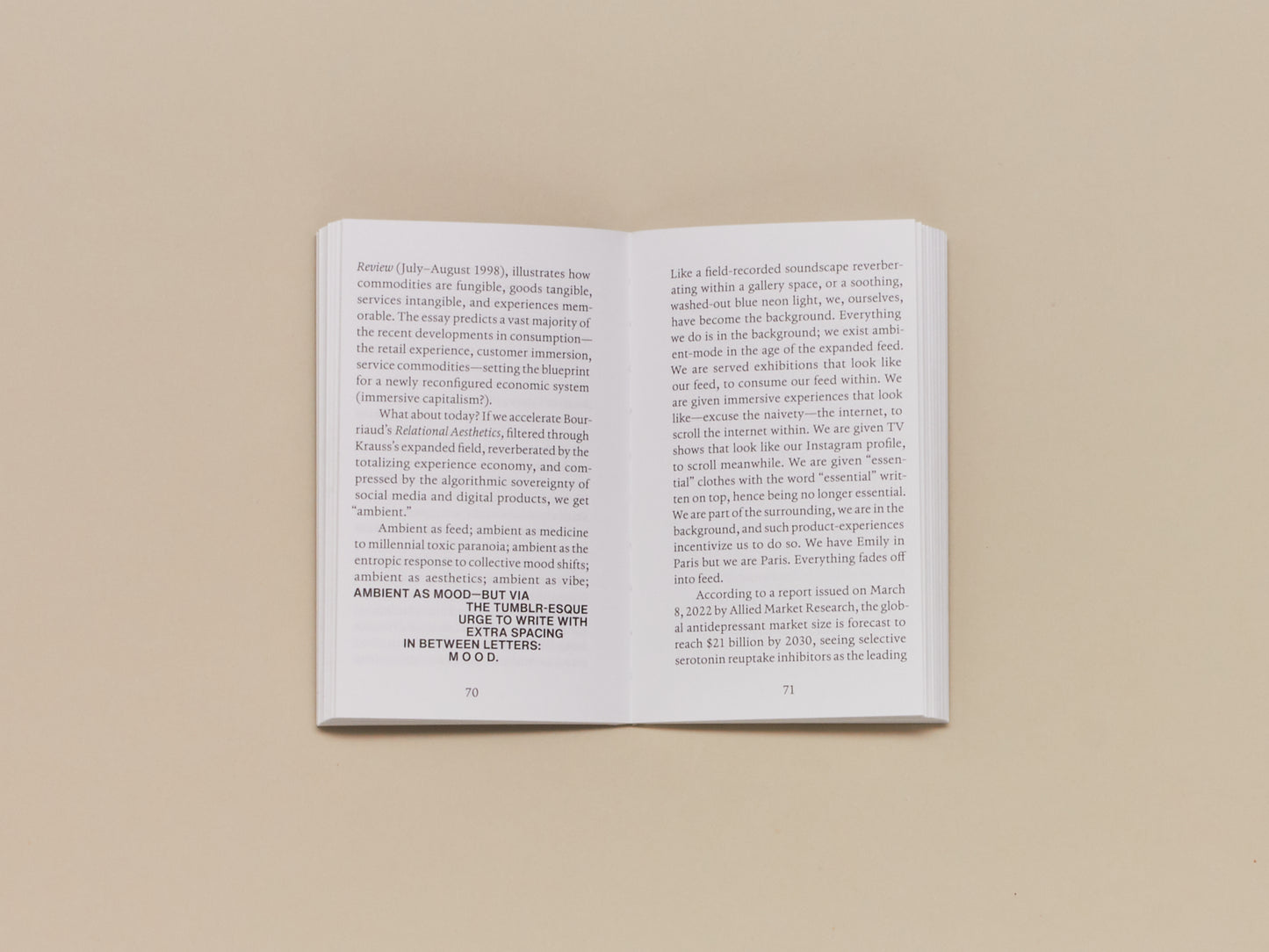 Federico Sargentone, Midcareer Writing