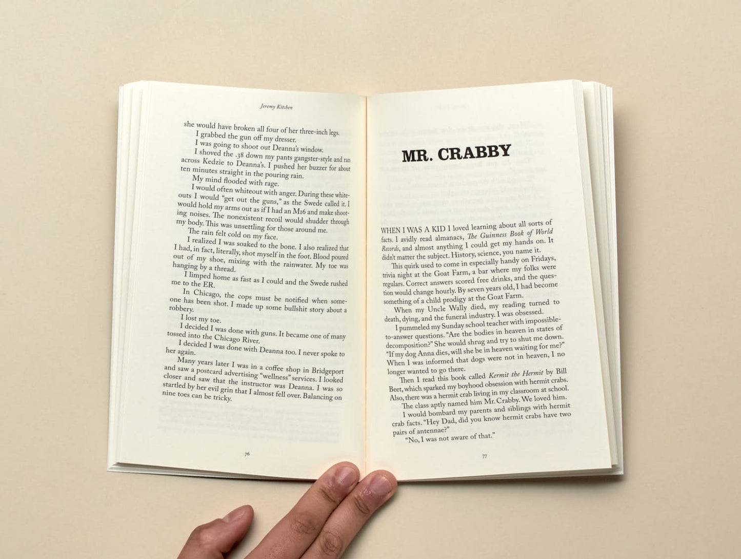Jeremy Kitchen, Mr. Crabby You Have Died