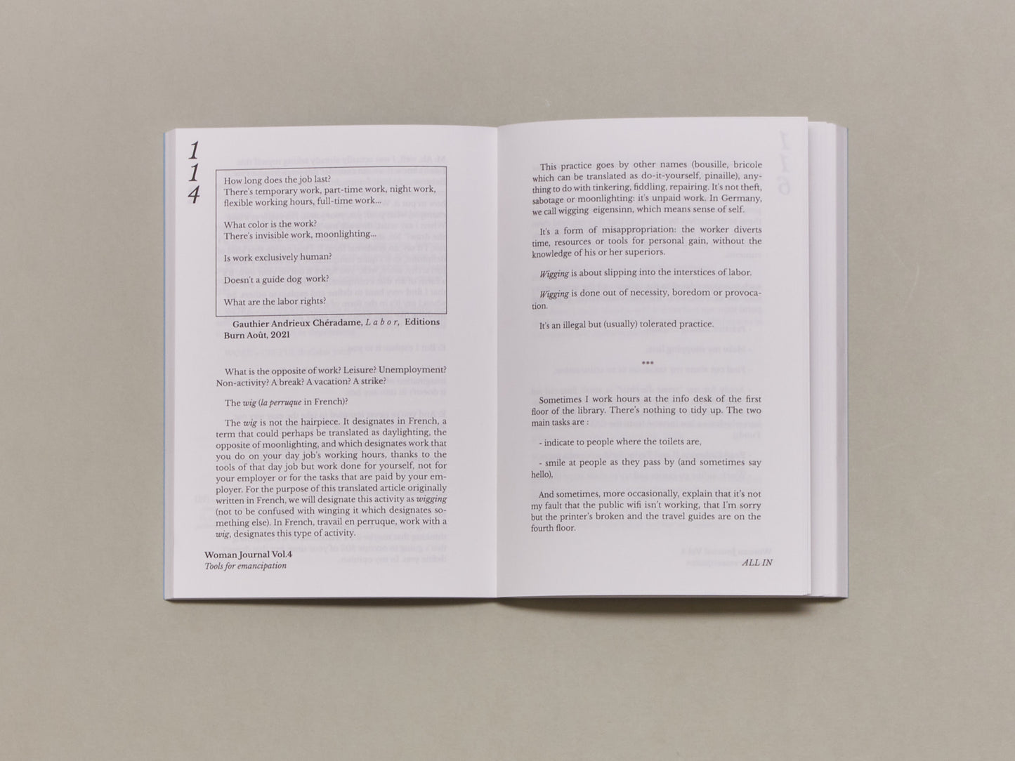 Woman Journal, Vol. 4: Tools for Emancipation