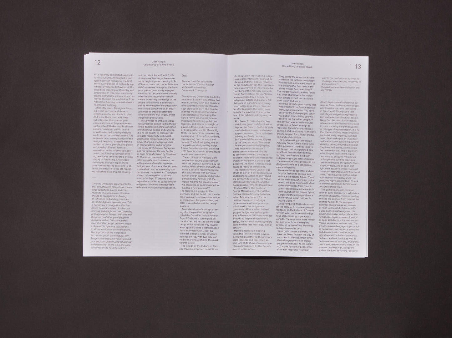 Jenifer Papararo (Ed.), Supplement 7: Uncle Doug’s Fishing Shack