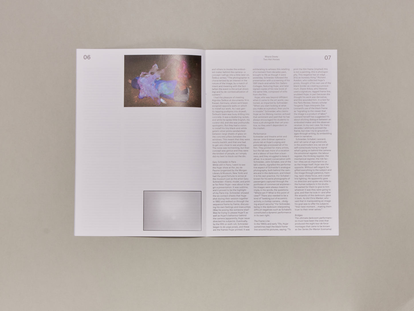 Moyra Davey, Supplement 6: Two Hot Horses