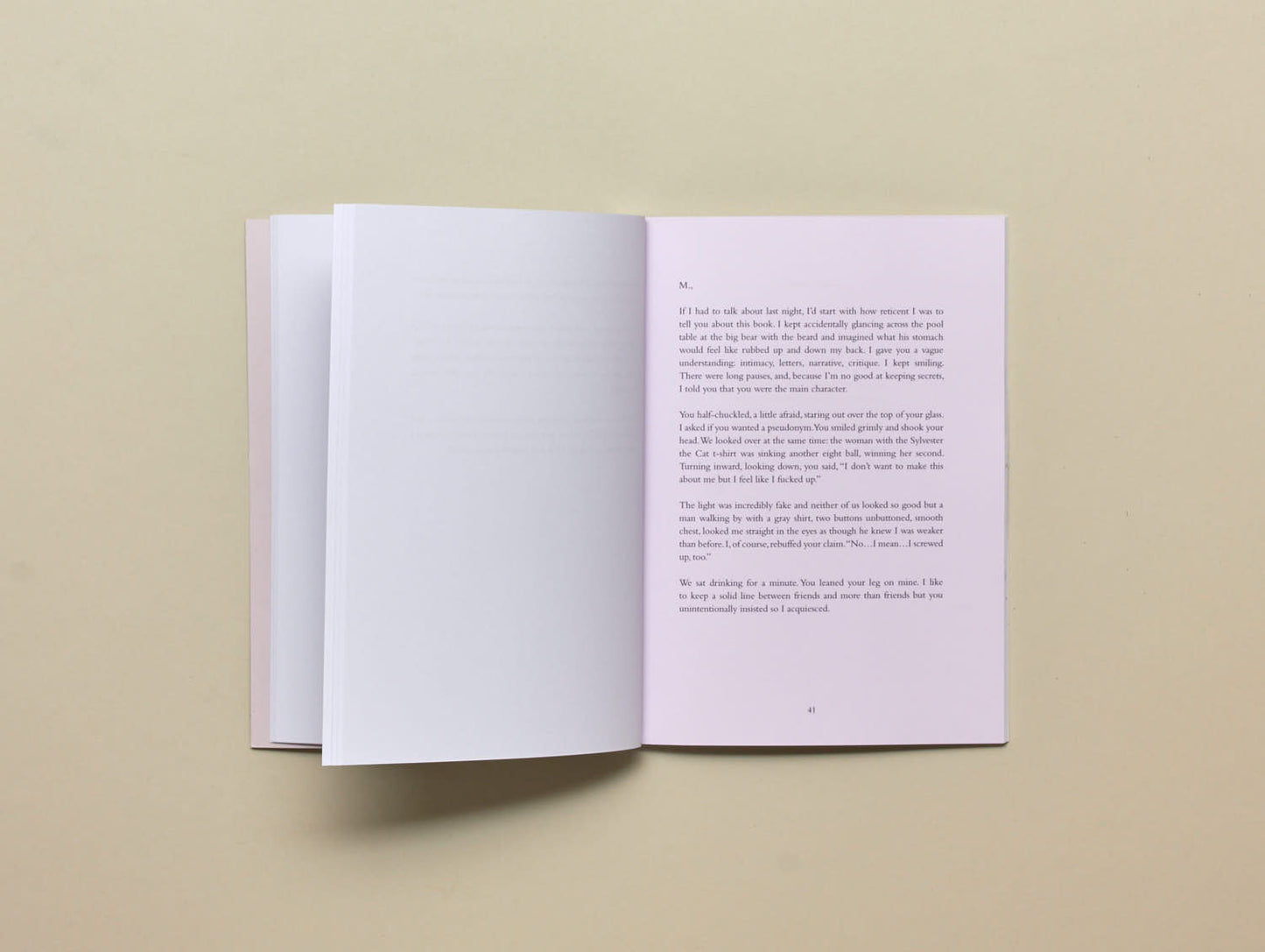 Jason Lipeles, Letters to M.