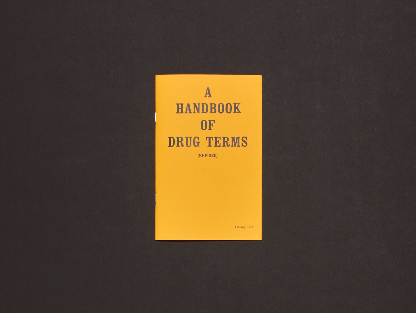 A Handbook of Drug Terms