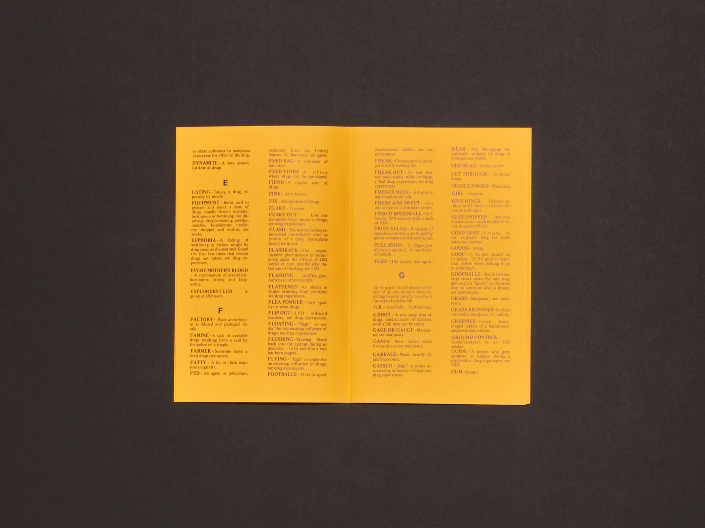 A Handbook of Drug Terms