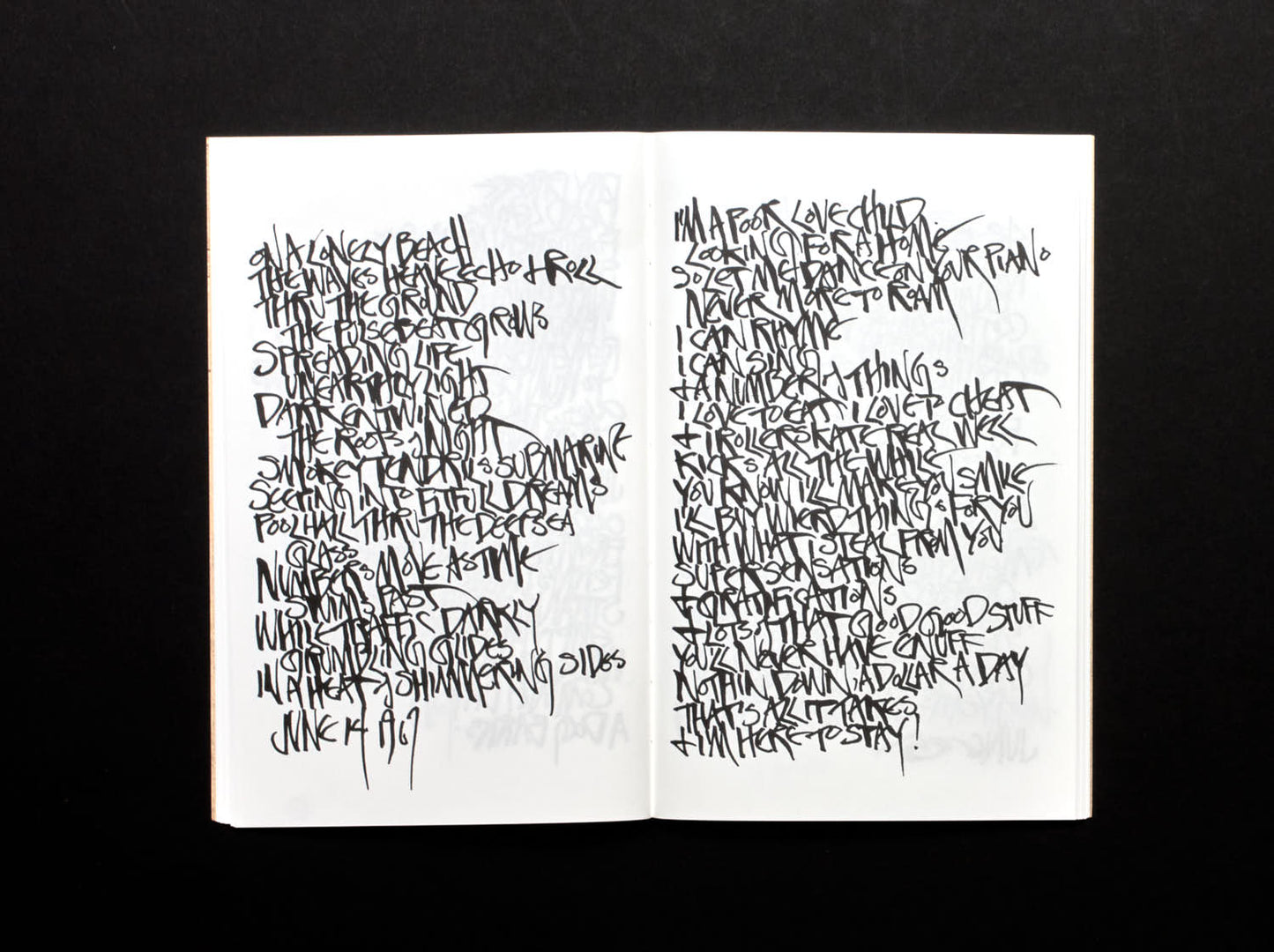 Martin Wong, Footprints, Poems, and Leaves