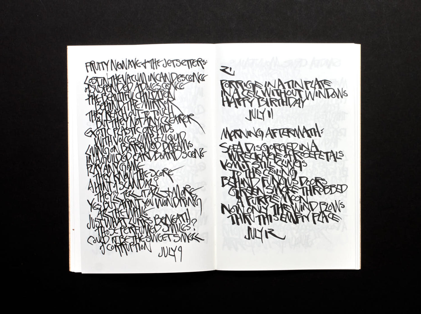 Martin Wong, Footprints, Poems, and Leaves