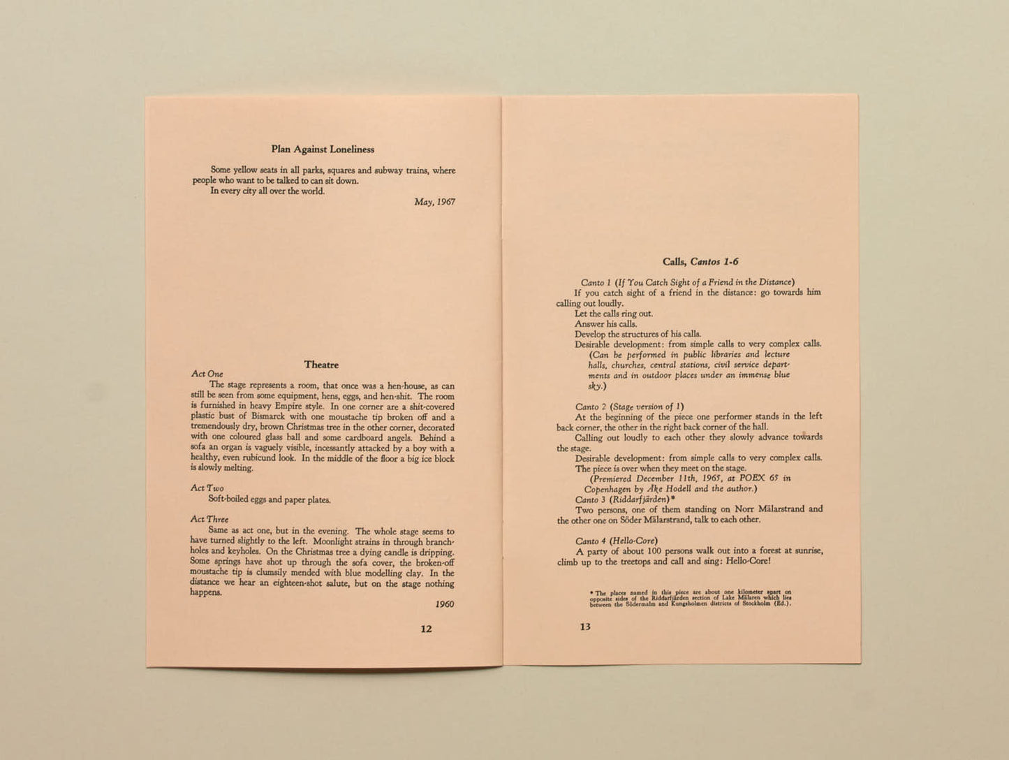 Bengt af Klintberg, Great Bear Pamphlet Series: The Cursive Scandinavian Salve