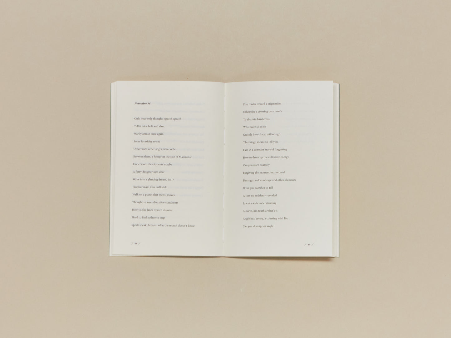 Sarah Riggs, Lines