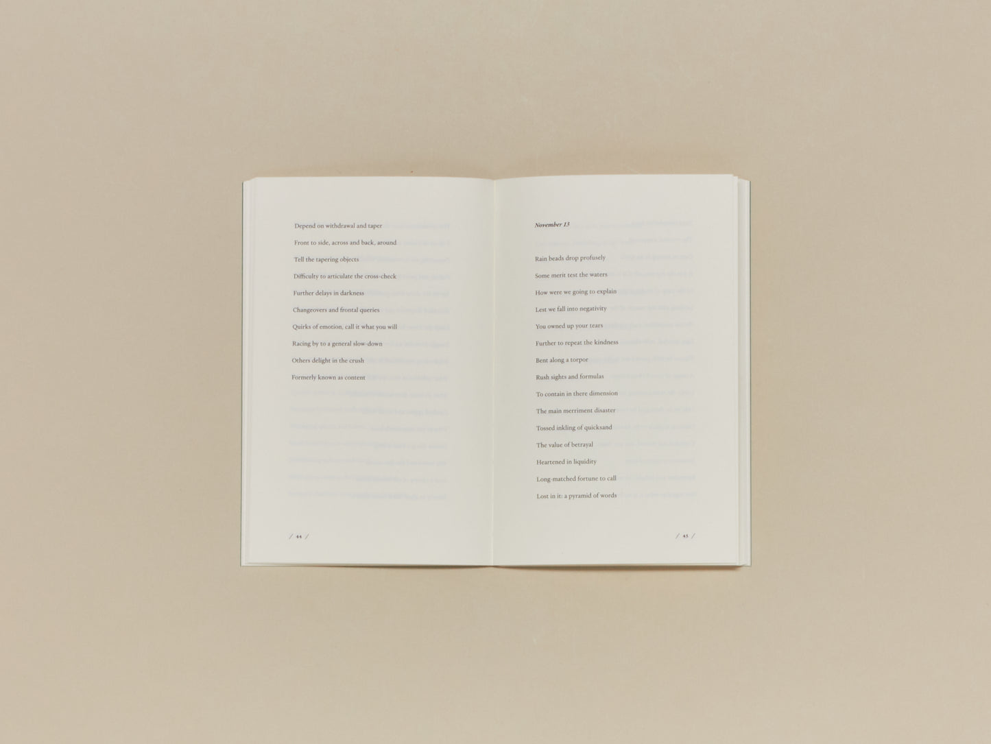 Sarah Riggs, Lines