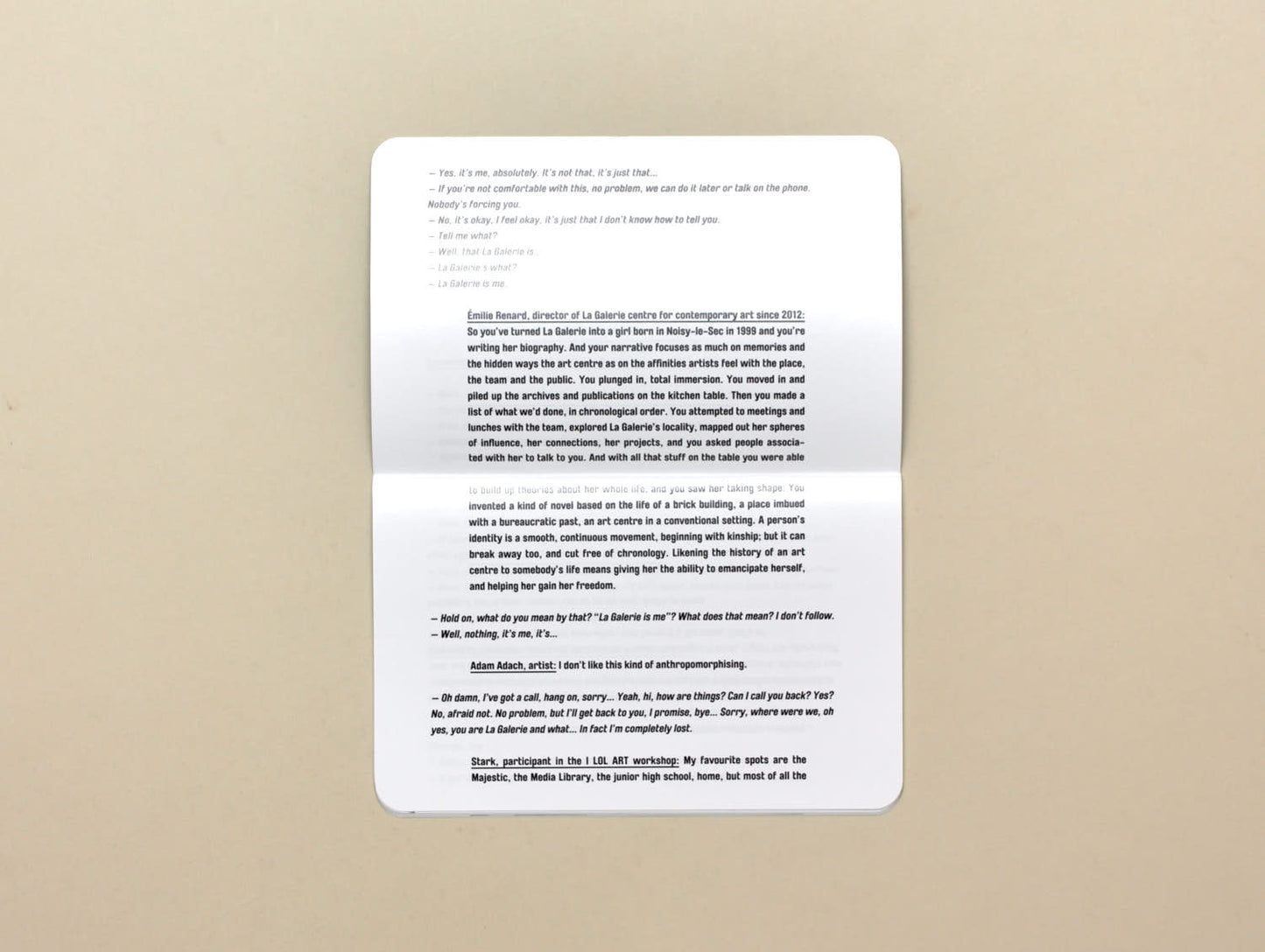 Lætitia Paviani, I am La Galerie, you are La Galerie