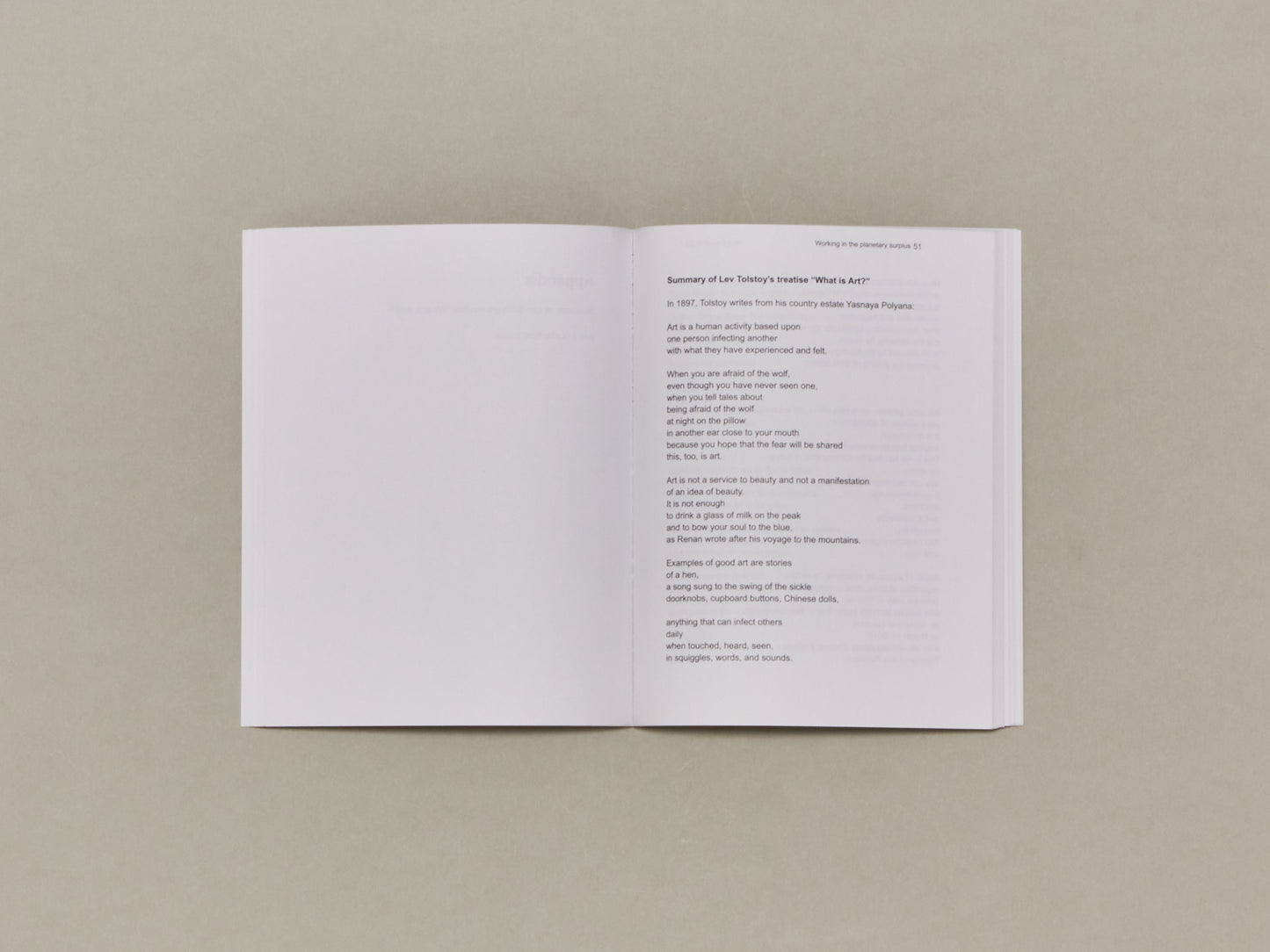 Working in the planetary surplus - Letters and songs about abundance and being superfluous