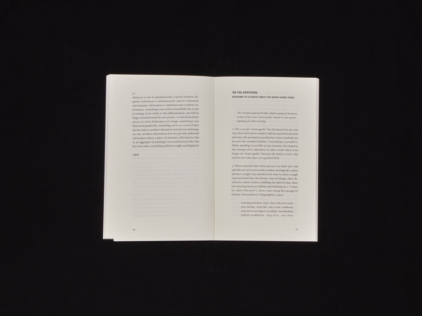 Heimrad Bäcker, Documentary Poetry