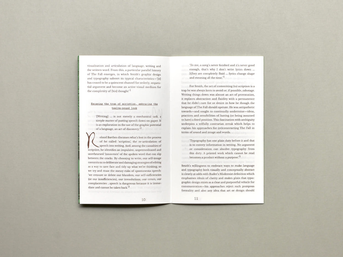 Paul Wilson, Language Scraps 02 - Mark E. Smith’s Handwriting and the Typography of The Fall