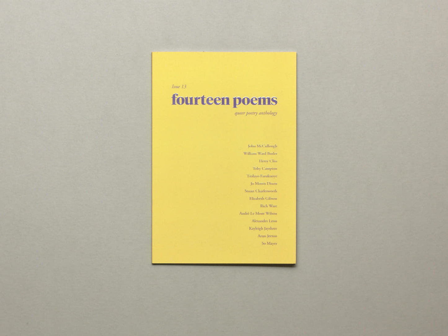 Fourteen Poems Issue 13