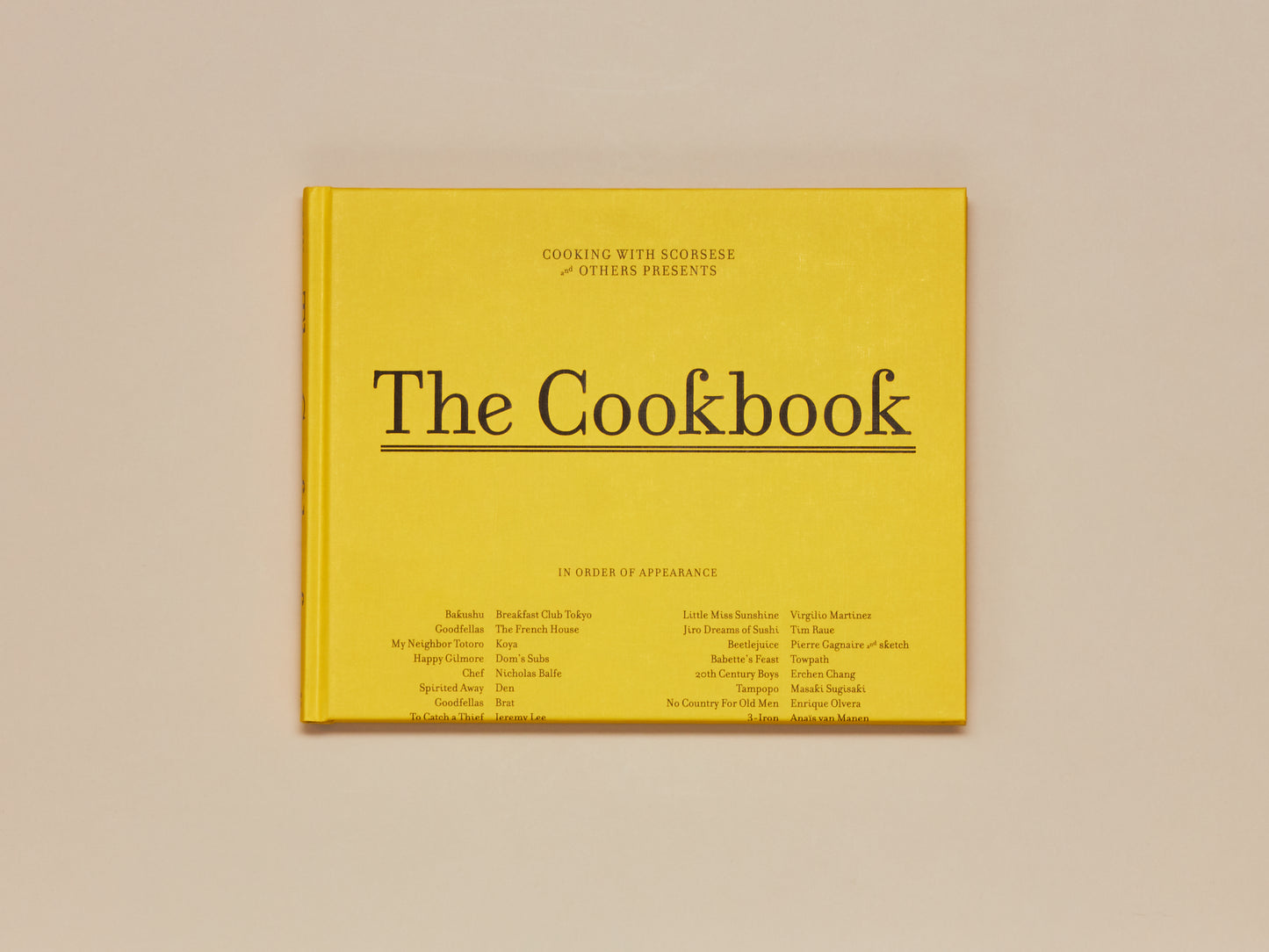 Cooking With Scorsese: The Cookbook