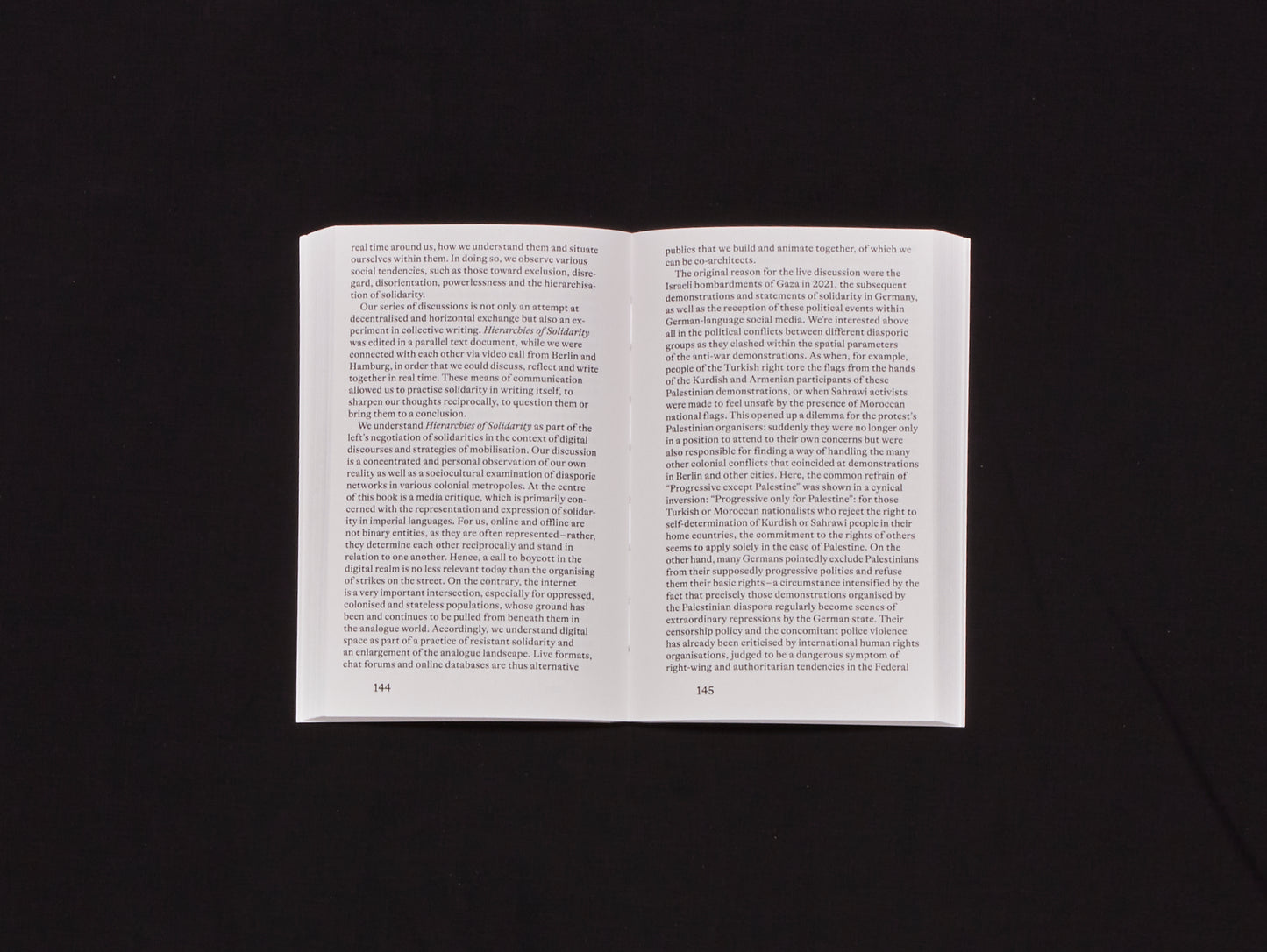 Moshtari Hilal, Sinthujan Varatharajah, Hierarchies of Solidarity