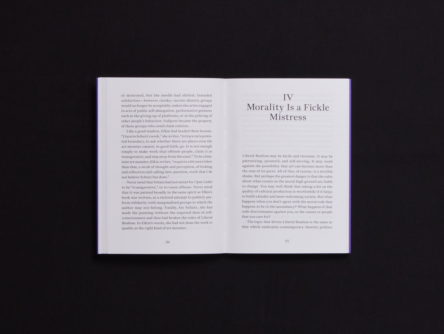 Rosanna McLaughlin, Against Morality