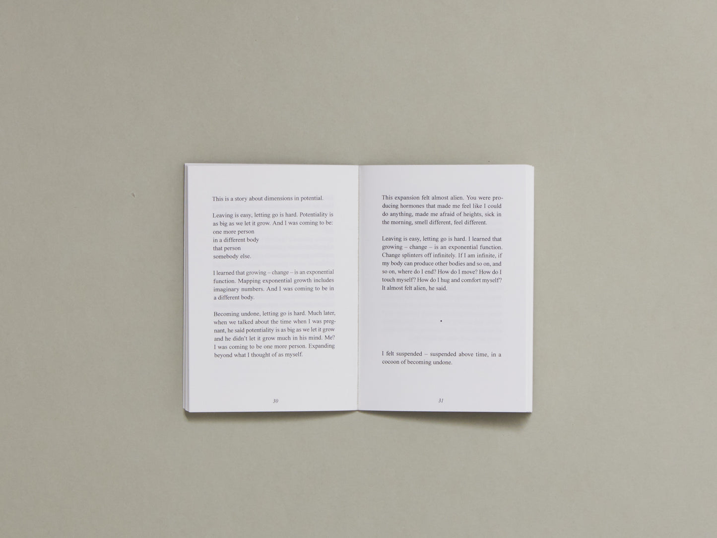 Magdalena Jadwiga Härtelova, It Is: You Appeared Once, A Story about Potential Dimensions, Abortion and the Blurry Appearing and Disappearing of Matter