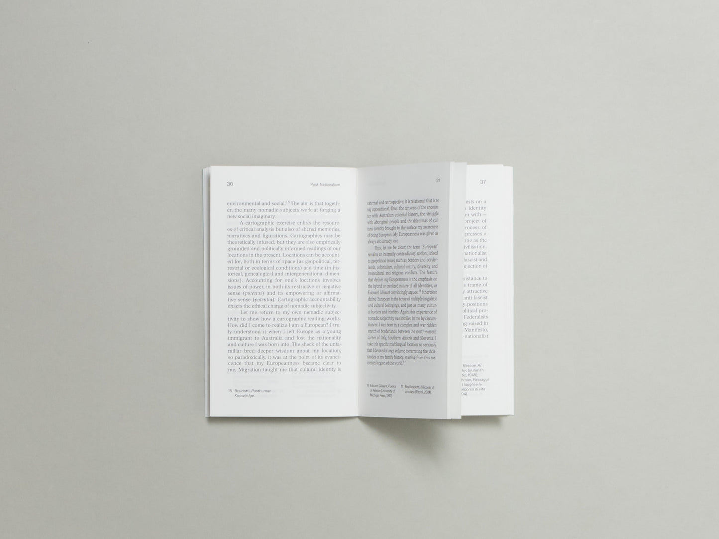 Rosi Braidotti, Post-Nationalism