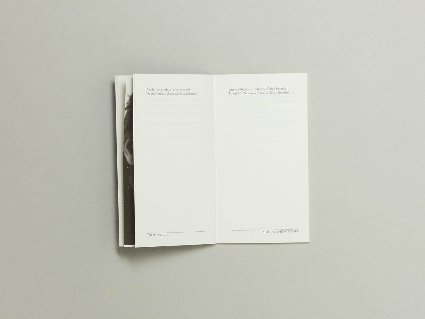 Joseph Matick, Good Looking Pomes