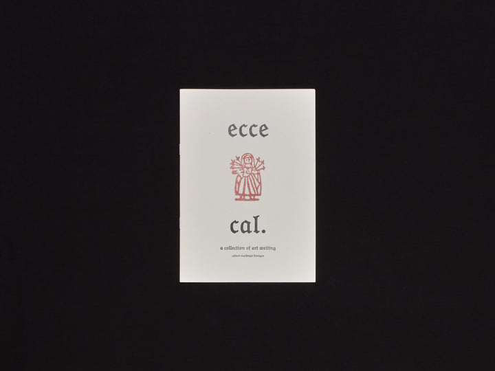 Callum MacKenzie Finnigan, Ecce Cal: a collection of art writing