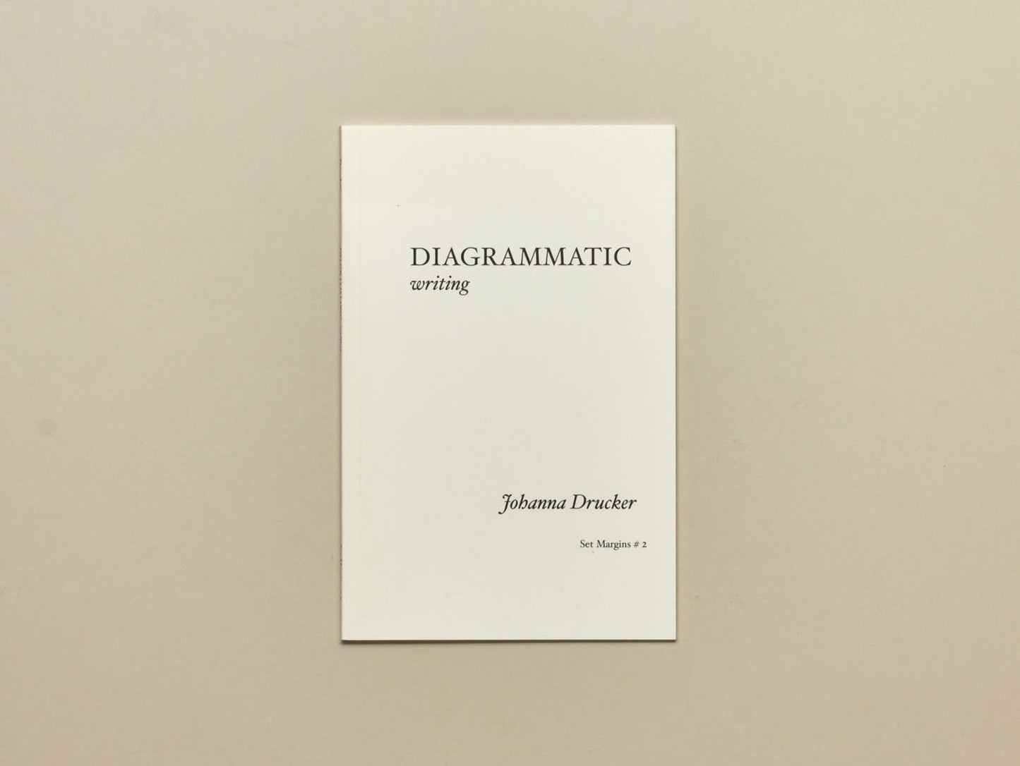 Johanna Drucker, Diagrammatic writing