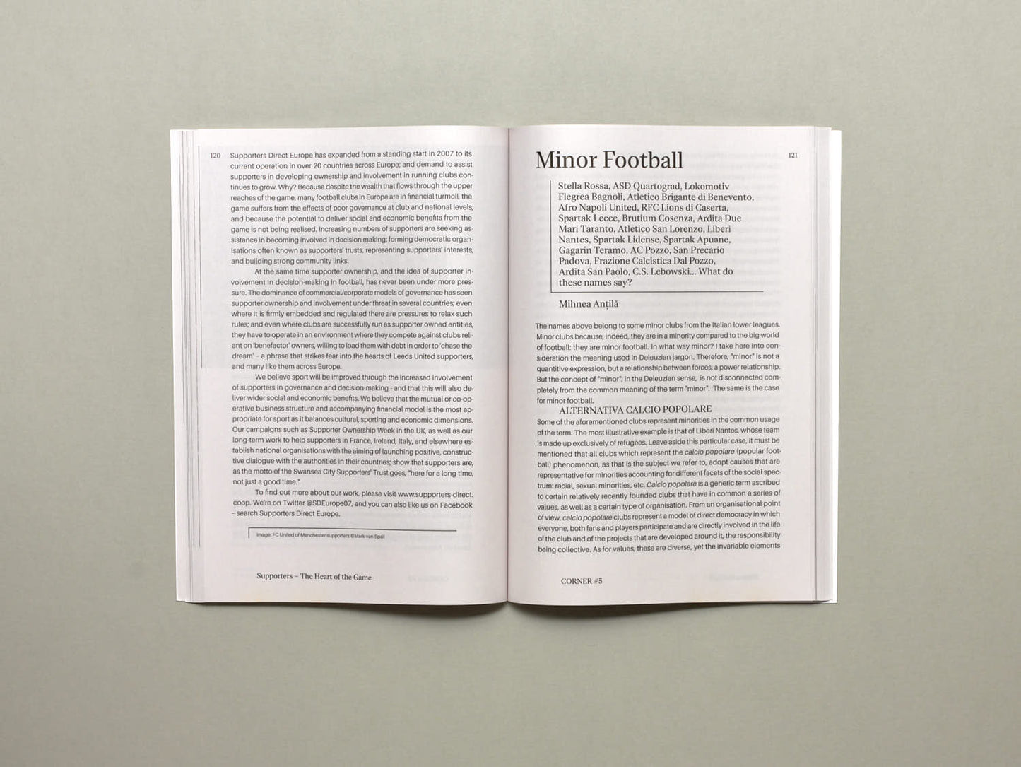 CORNER: FOOTBALL+SOCIETY VOL.1