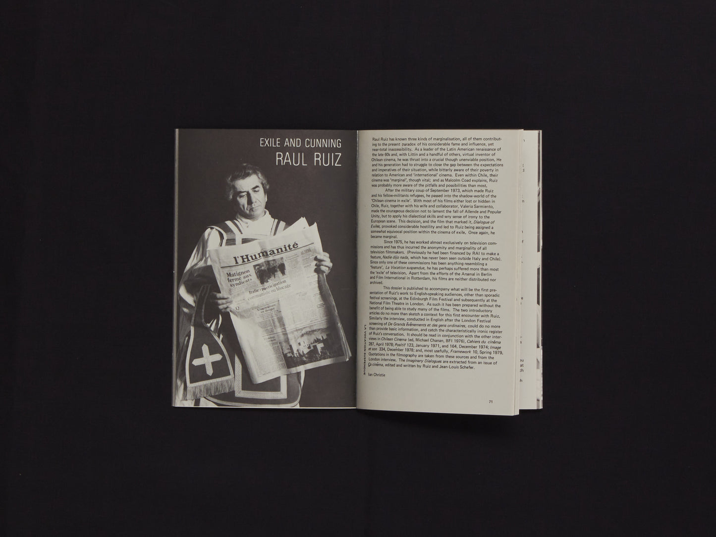 Afterimage No. 10, Myths of Total Cinema