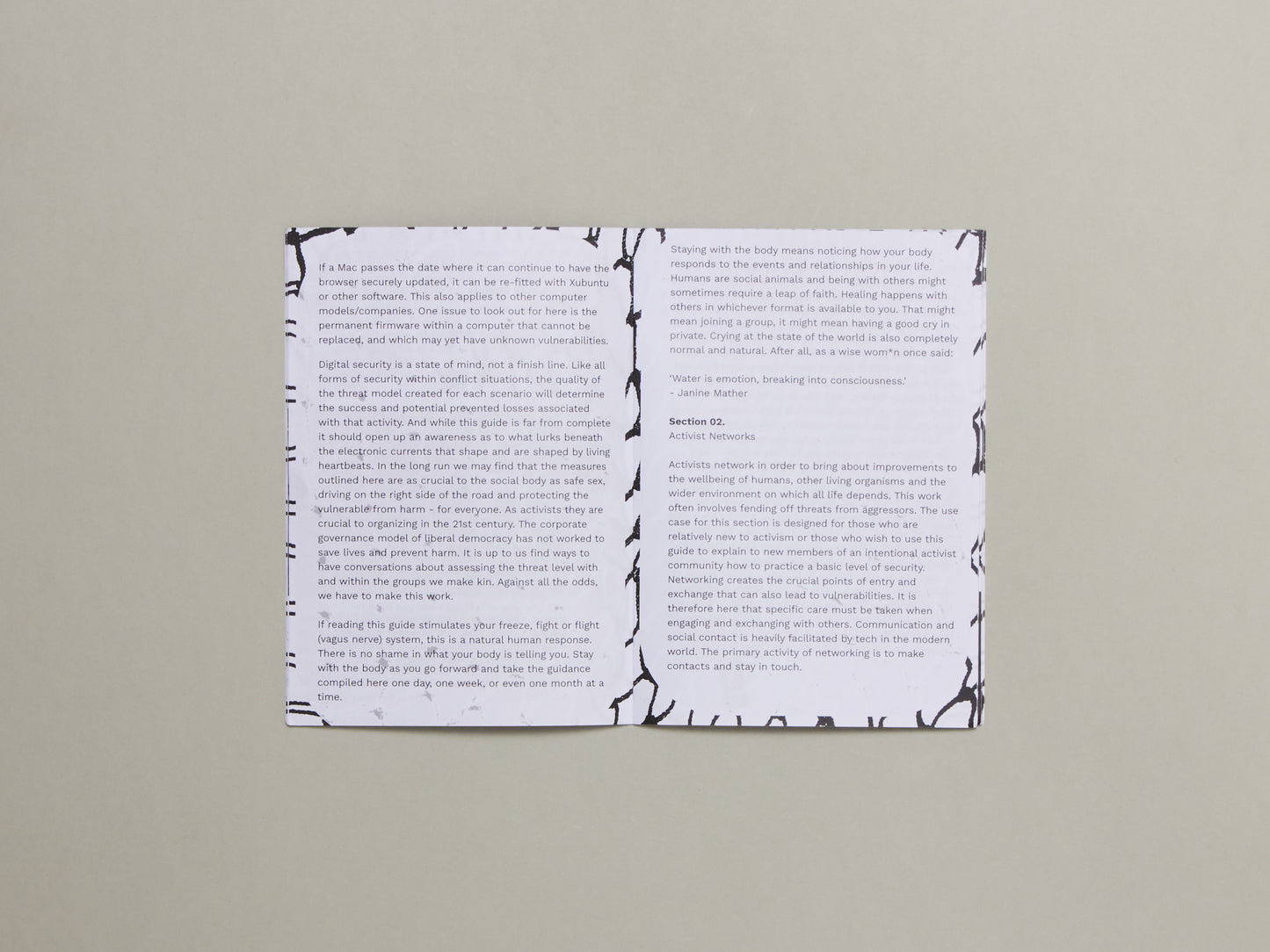 SPONGE ZINE #1 Assessing the Threats - Tech in Activism (2025) Third Edition