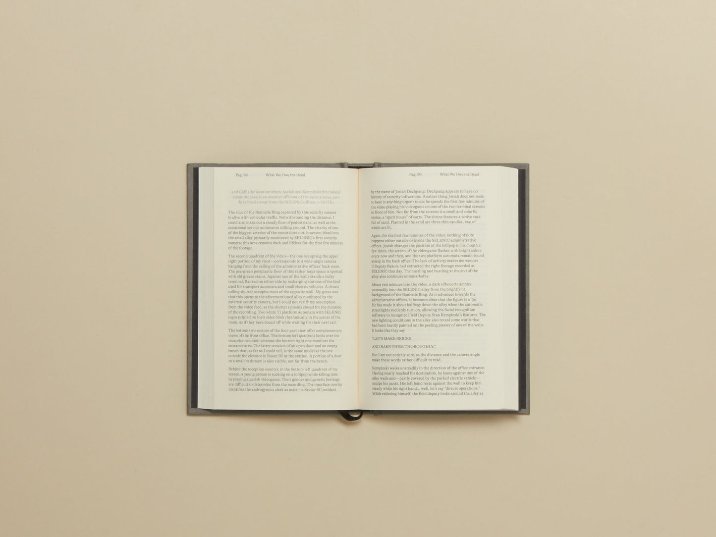 Stefano Gualeni, What We Owe the Dead: An experimental detective novel set in a dystopian society