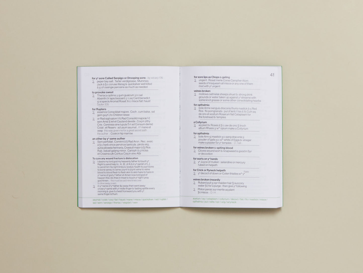 PRESCRIPTIONS: A Collection for Many Evils of the Body and the Mind, Also for Witchcraft.