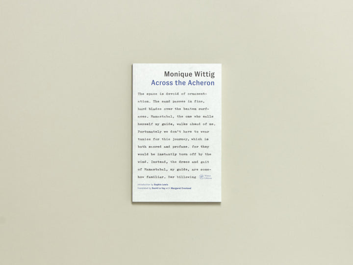 Monique Wittig, Across the Acheron