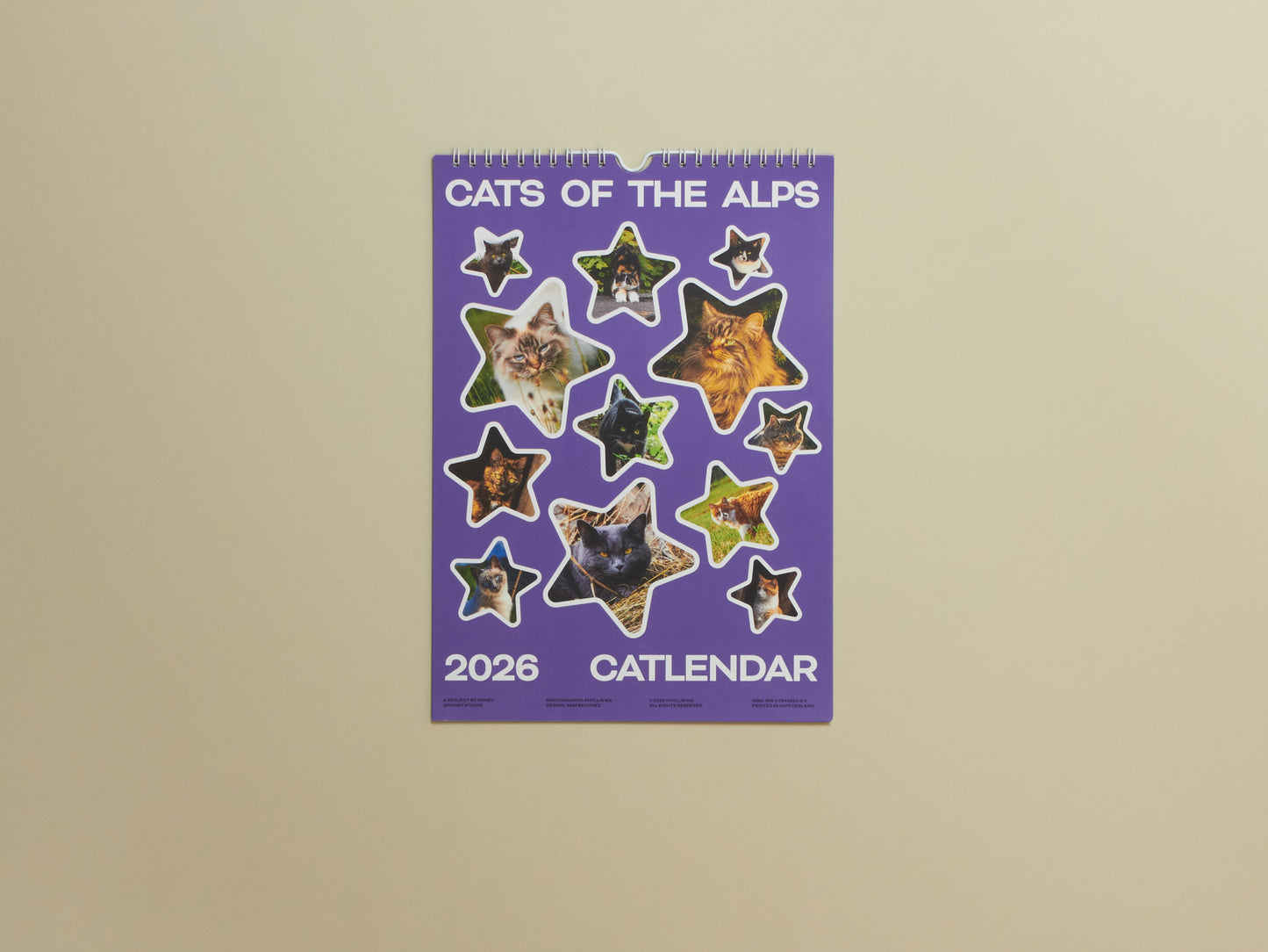 Poney & Phyllis Ma, Cats of the Alps: 2026 Catlendar