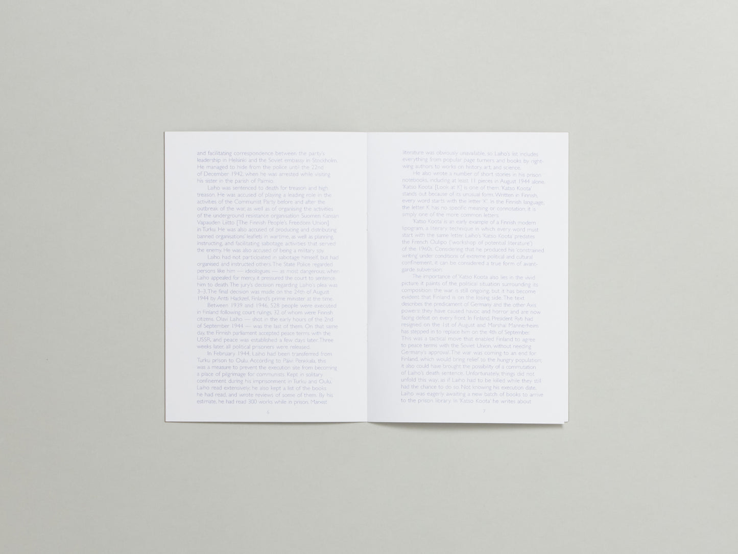 Olavi Laiho, Look at K