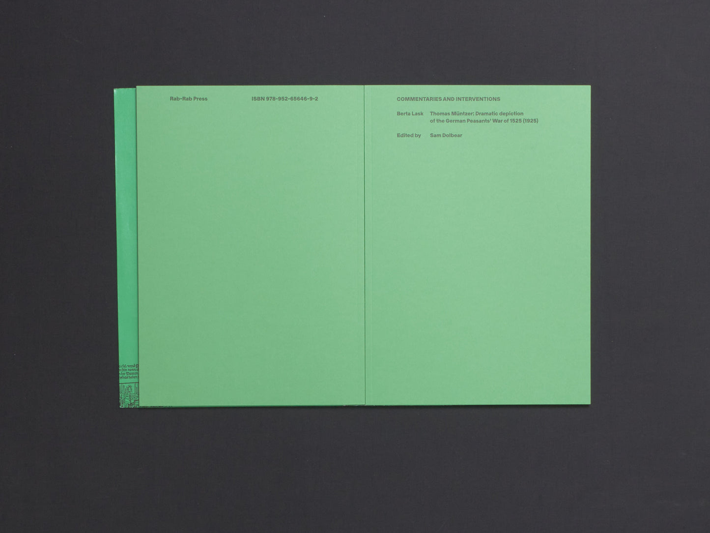 Thomas Müntzer. Play + Commentaries (in two vols)