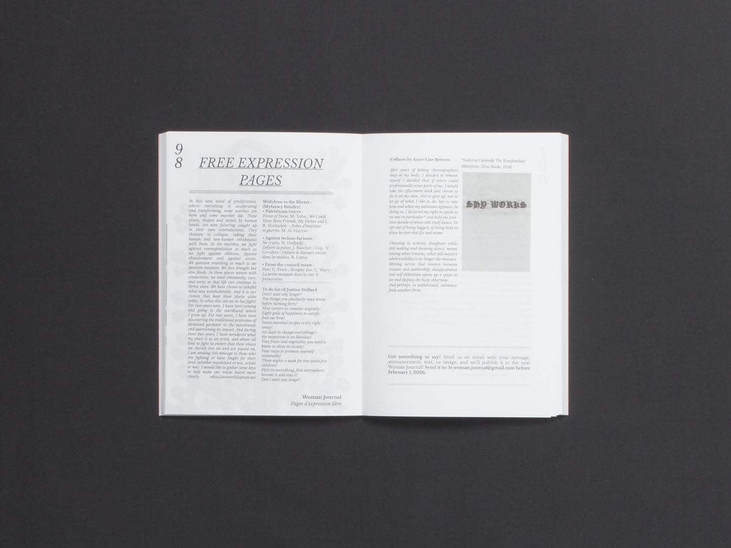 Woman Journal Vol. 7: To Withdraw