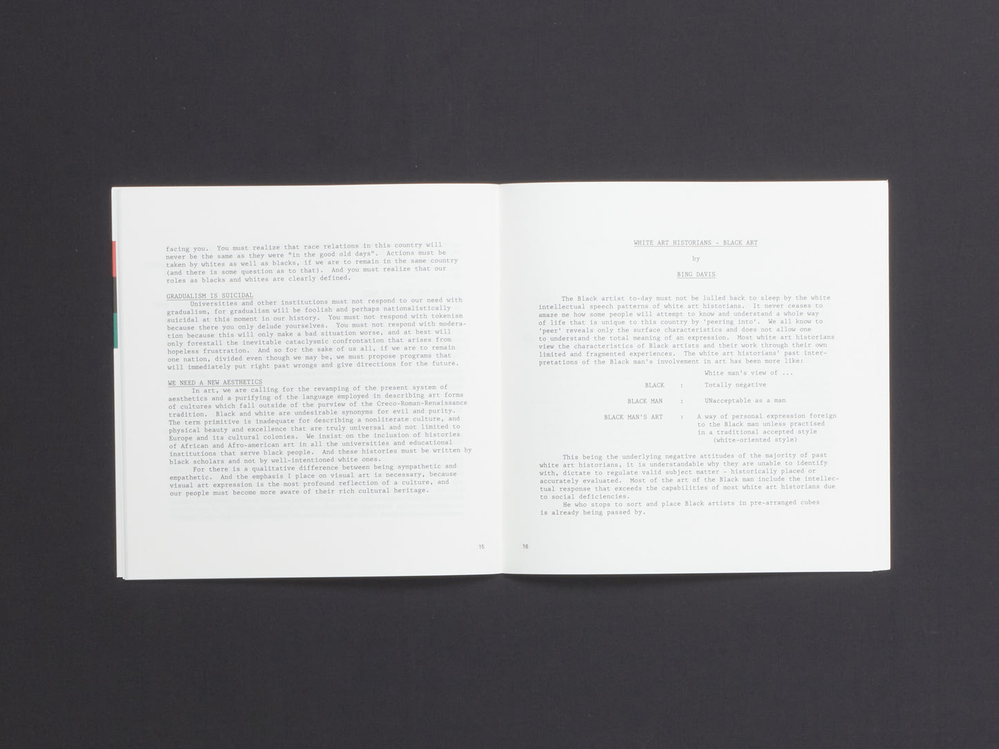 Tom Lloyd, (Ed.), Black Art Notes