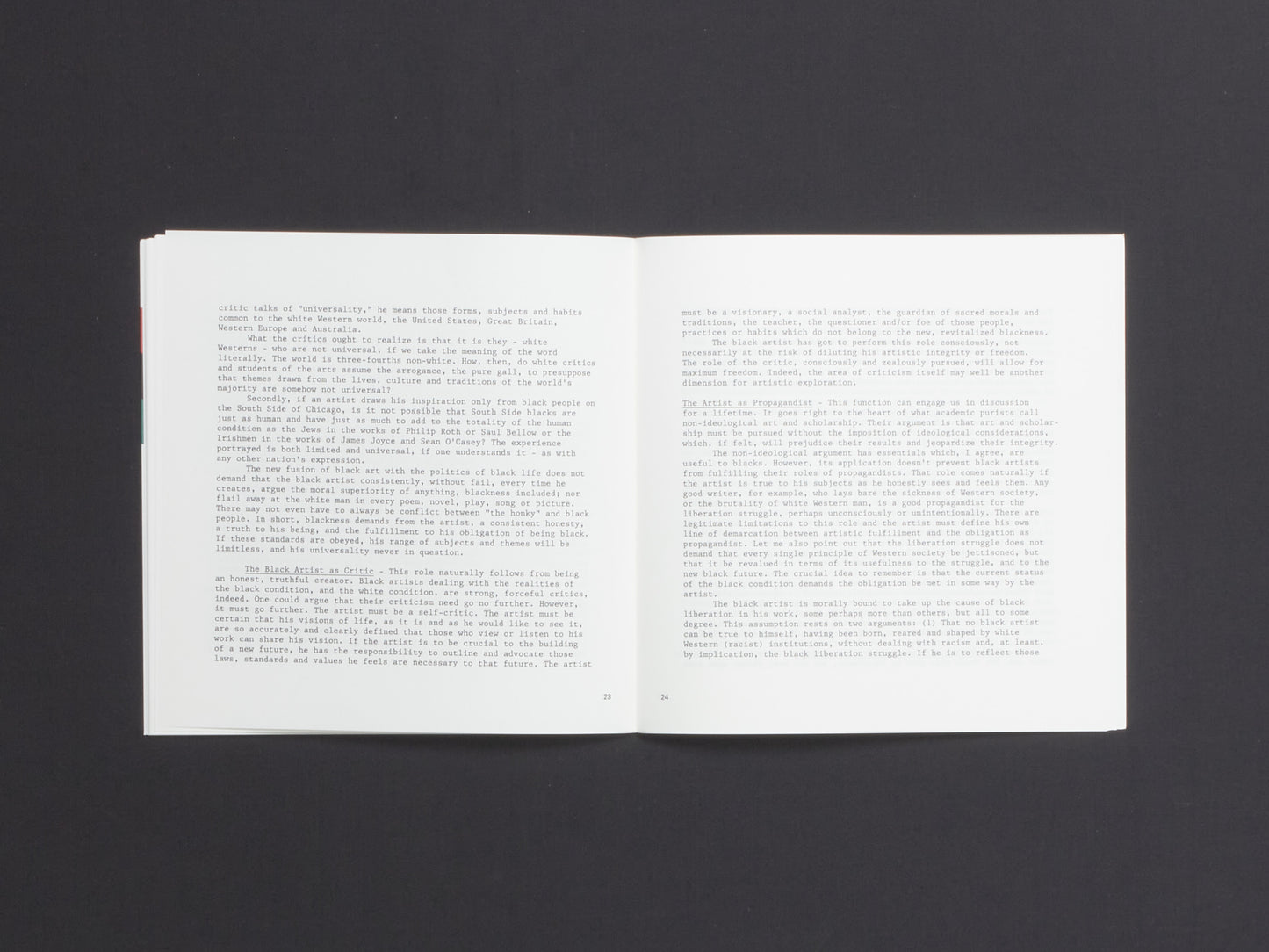 Tom Lloyd, (Ed.), Black Art Notes