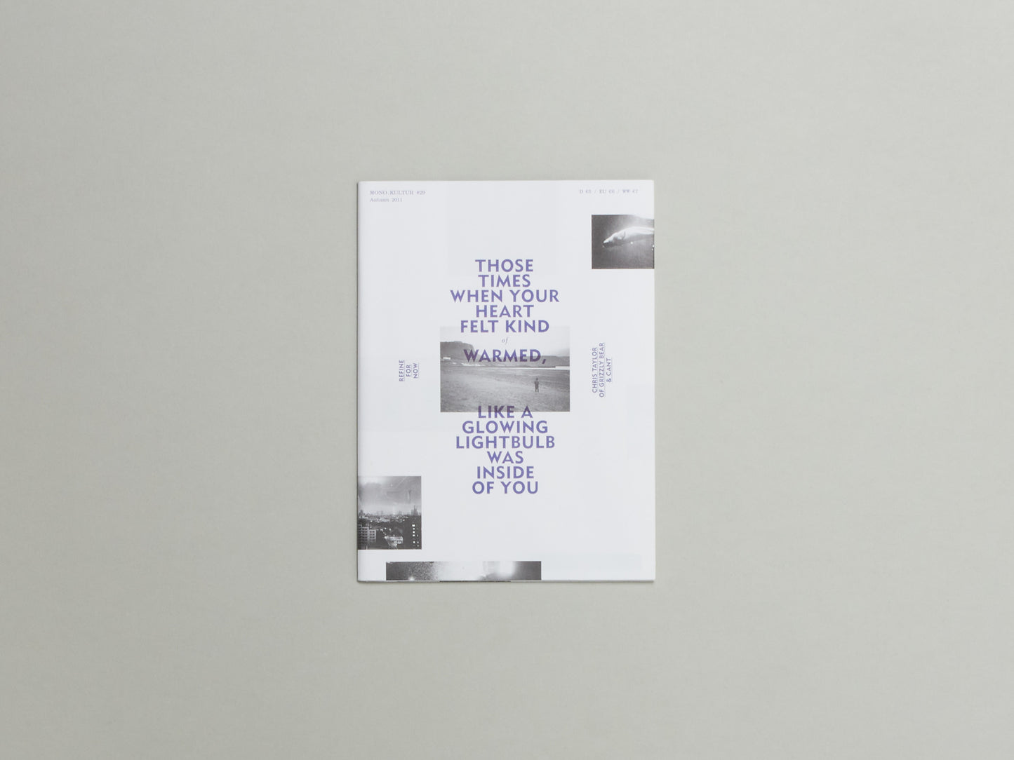 mono.kultur 29 Autumn 2011 Chris Taylor/Grizzly Bear