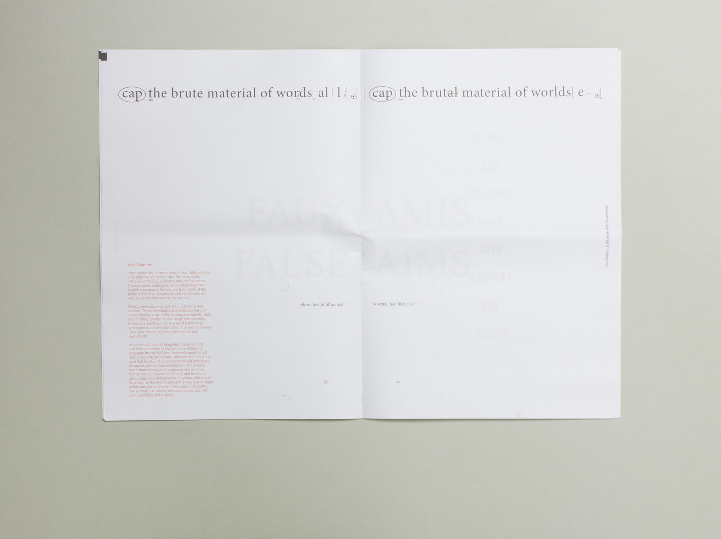 Nick Thurston, Always More