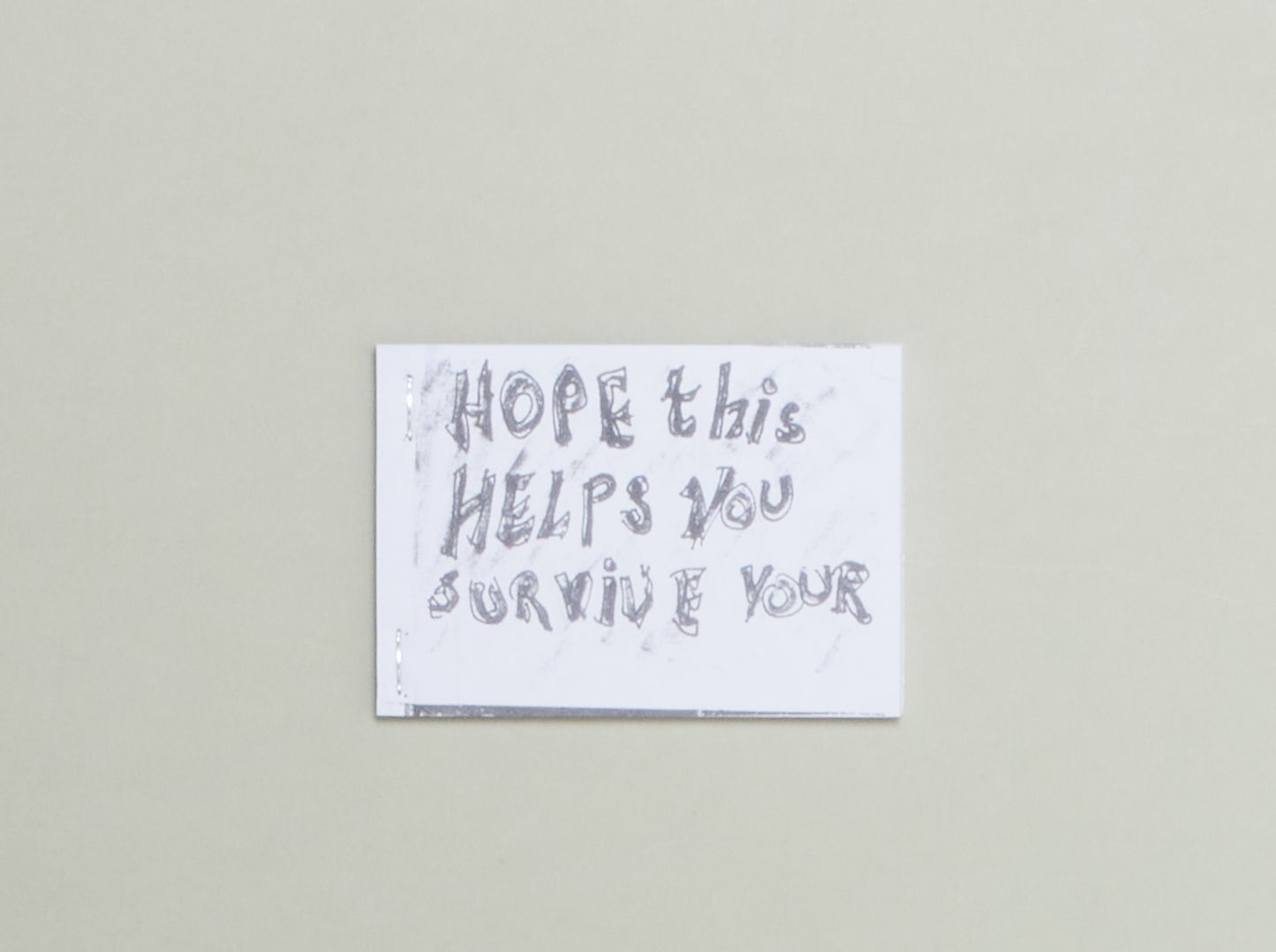 Beverly Buchanan, Hope This Helps You Survive Your Gallery Visit