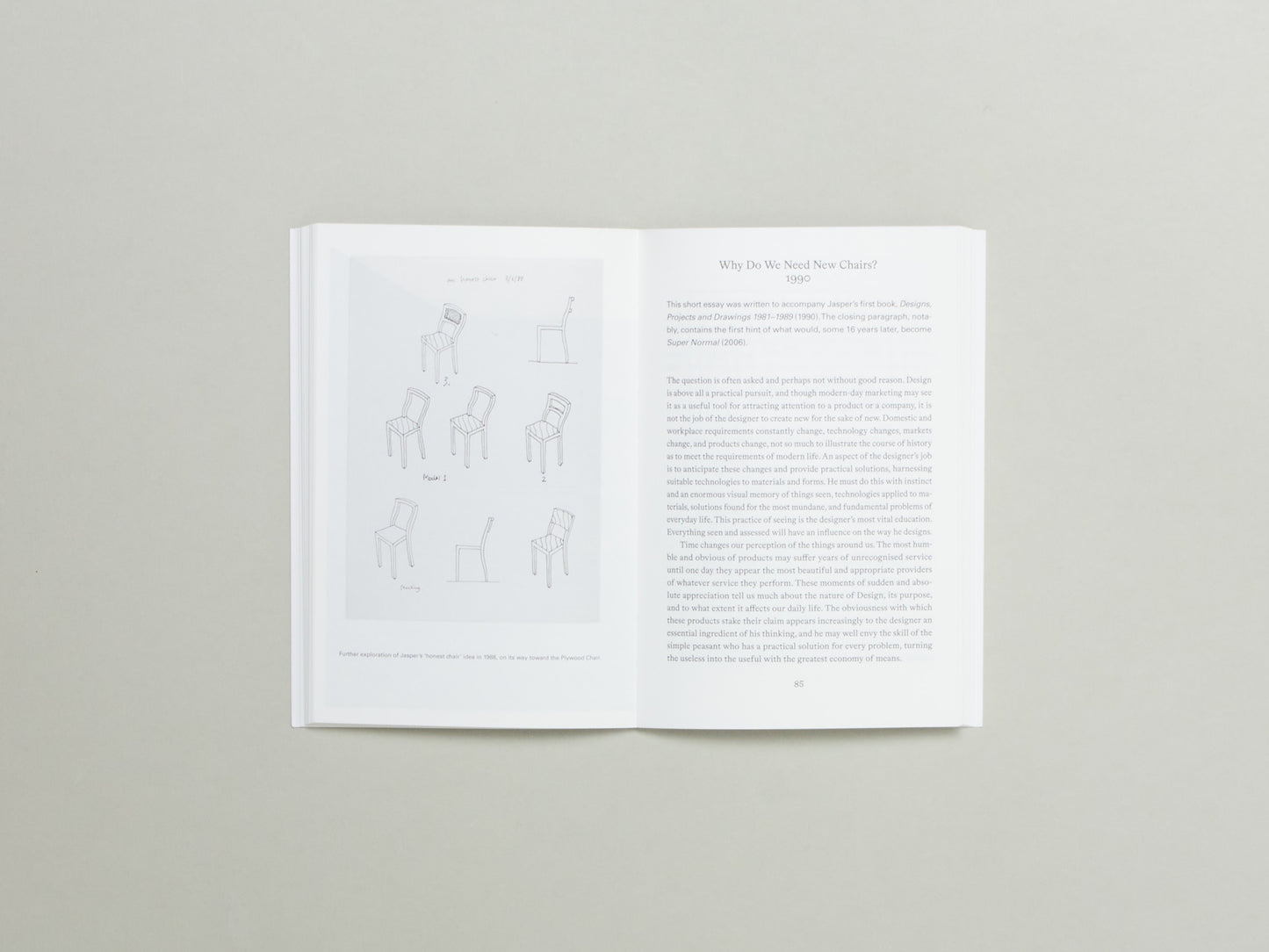 Jasper Morrison, The Unimportance of Form